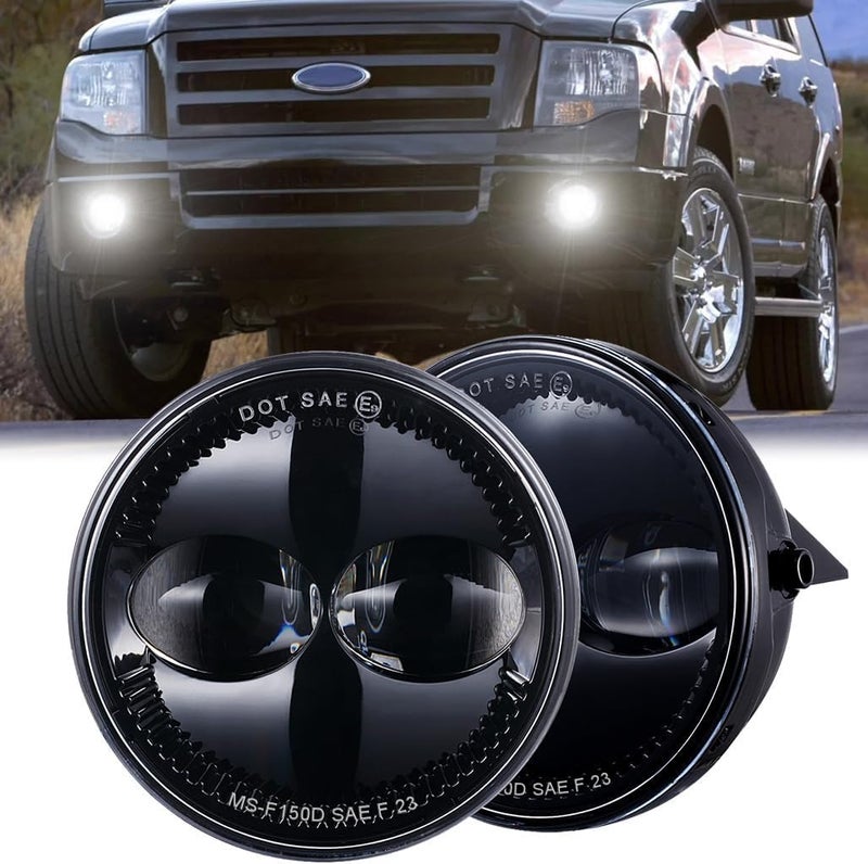 Z-OFFROAD 4.5 Inch 48W LED Fog Lights Assembly Compatible with 2007-2014 Ford Expedition 2008 2009 2010 2011 Ford Ranger - 1 Pair - Image 1